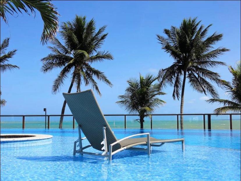 Apartamento a beira mar com piscina estilo resort Cabedelo Exterior foto